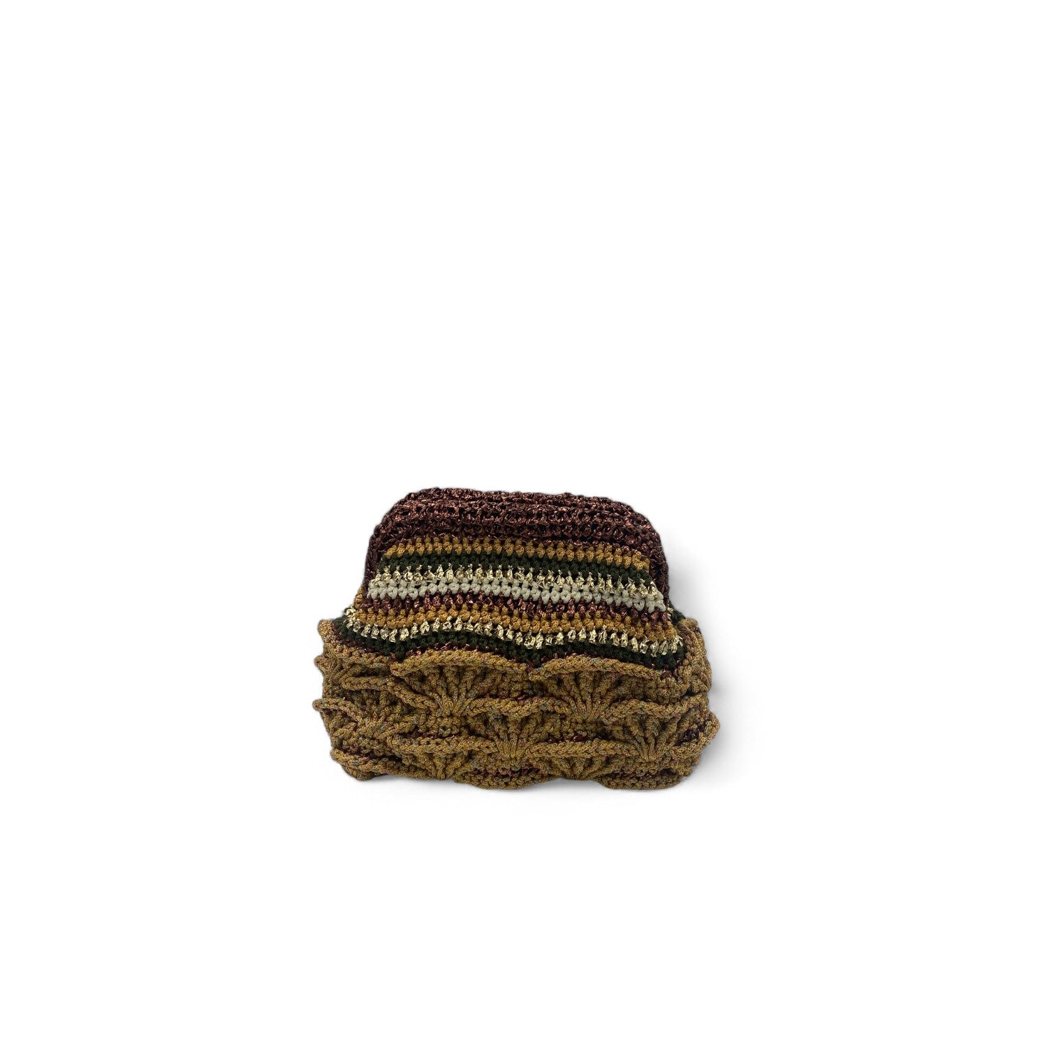 MIDIYE CLUCH - CARAMEL MULTICOLOR