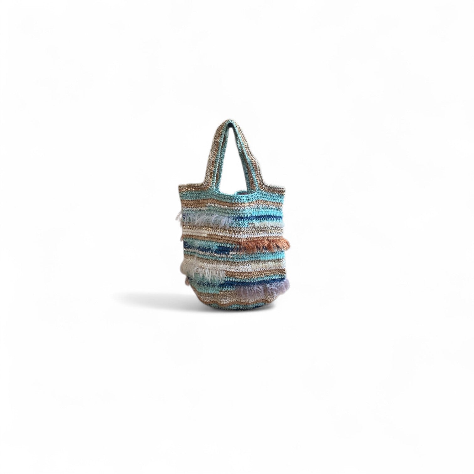 SAC ILKNUR - BLEU CLAIR / CARAMEL L 